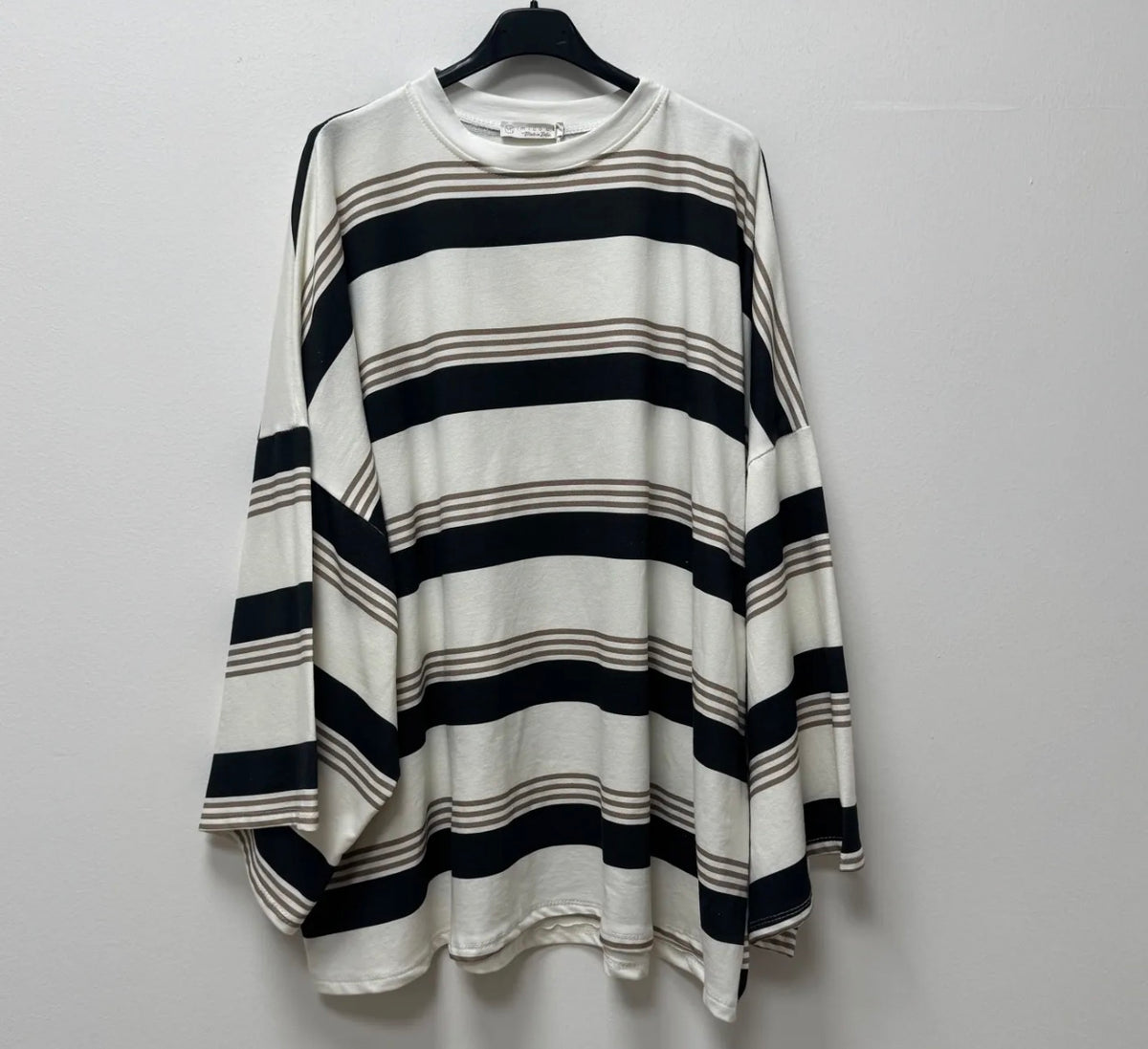 Gestreiftes Oversize Oberteil - 5077